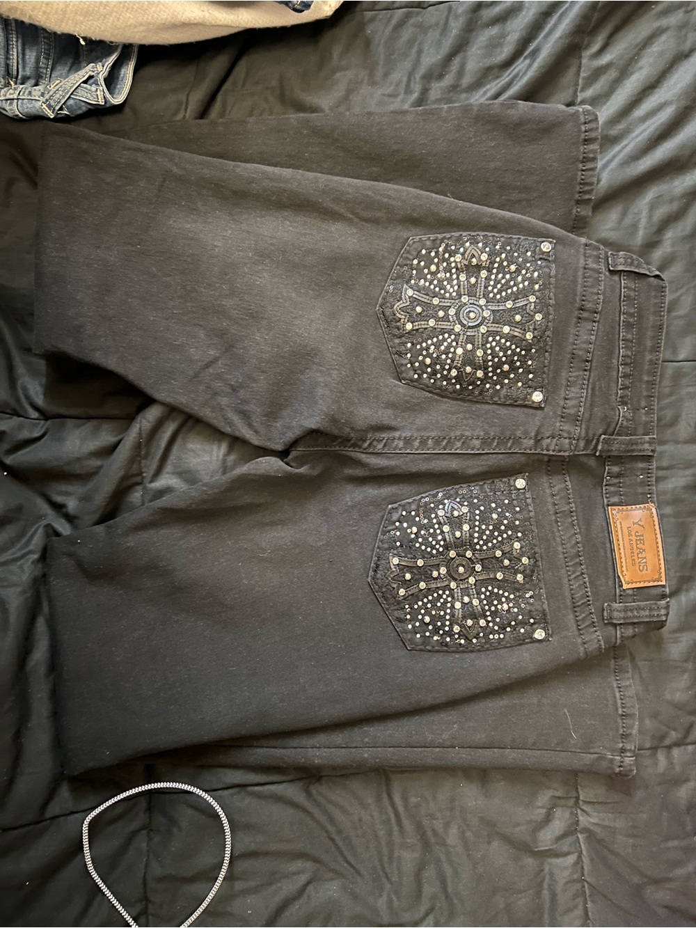 Classic Black Boot Cut Jeans by
